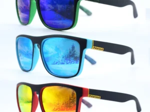 Fashion Sports Sunglasses Polarized UV Protection Personalized Glasses Square Frame Metal Men's And Women's UV400 Eyewear