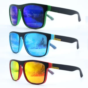 Fashion Sports Sunglasses Polarized UV Protection Personalized Glasses Square Frame Metal Men's And Women's UV400 Eyewear