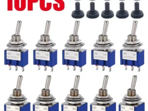 10pcs ON-OFF-ON / ON-ON Miniature Toggle Switches Mini MTS-102 103 202 203 Power Button Switch 3pin 6pin