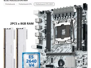MACHINIST White X99 Motherboard Kit Set Optional Xeon E5 2640 V4 LGA 2011-3 CPU DDR4 2*8G=16GB RAM NVME/SATA M.2 PR9-H Combo