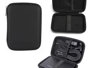 2.5 Hard Disk Case Portable HDD Protection Bag for External 2.5 inch Hard Drive/Earphone/U Disk Hard Disk Drive Case Black