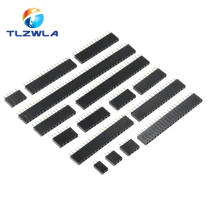 10PCS Single Row Pin Female Header Socket Pitch 2.54mm 1*2p 3p 4p 5p 6p 7p 8p 9p 10p 12p 14p 16p 18p 20p 22p 40p Pin Connector