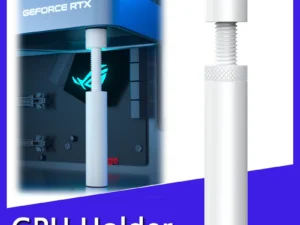 GPUHOLD Aluminum White GPU Holder Support Bracket - Anti-Sag Stand Video Card Holder for Graphics Card Sag Holder Bracket