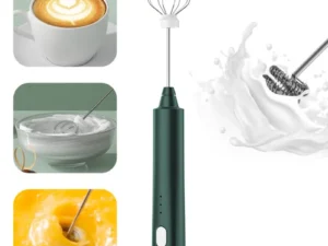 1 PCS USB Rechargeable Handheld Egg Beater 3 Speeds Electric Milk Frother Foam Maker Mixer Coffee Drink Frothing Wand Foamer
