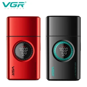 VGR Beard Trimmer Professional Shaver 9000 RPM Razor Rechargeable Shaver Electric Safety Razor LED Shaving Machine for Men V-378
