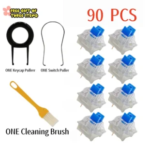 iTLY 90Pcs Keyboard Switch Keyboard Clicker Key 3 Pin Tactile Switch For MX FOR RGB FOR Redragon FOR E-Yooso Replacement
