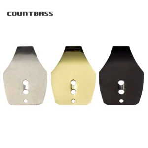 Countbass 50pcs Swim Jig Blade, Stainless Steel Chatterbait Blade, DIY Vibration Jigs, Casting Wobble fishing Jig Lure