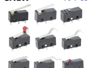10 PCS Micro Switch 2/3Pin NO/NC Mini Limit Switch 5A 250VAC KW11-3Z Roller Arc Lever Snap Action Push Micro Switches