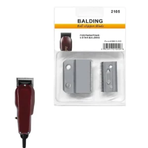 #2105,Professional 6X0 Precision Blade Compatible with Wahl Professional 5 Star Series Balding 8110 Hair Clipper,Silver