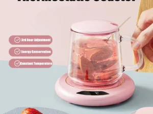 1PC Thermostatic Heating Coaster USB Home Heating Coaster 3-speed Adjustment Heating 55 Degrees Constant Temperature