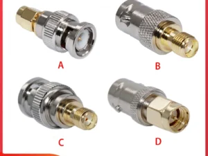 BNC to SMA Adapter Q9 BNC Female Male to SMA Plug Jack Straight RF Connector Copper Brass Nickel Plating