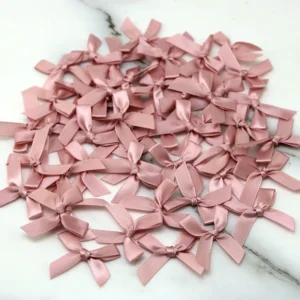 4x4cm Colourful Bows Small Size Polyester Satin Ribbon Bow Flower DIY Craft Decoration