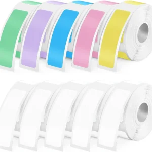 1Roll P12 P15 Thermal Label Sticker 12mm*40mm Tape Compatible Phomemo D30 Q30 Marklife P11 P50 L12 DELI Q2 Labeller