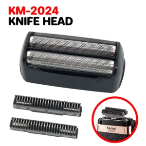 Kemei 2024 Razor Blade Shaver Head For Men's Electric Shaver KM-2024 Razor Mesh Blade Net Original Beard Shaving Parts