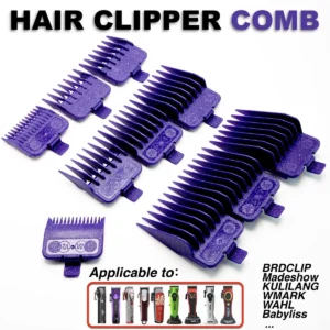 Professional Electric Hair Clipper Comb 10PC Purple Limit Comb Suitable for M10, R77F, 2020C, KULILANG, WMARK, BRCILIP Barbers