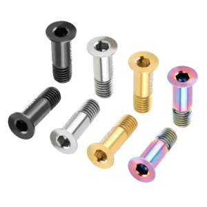 2PCS Rear Derailleur Pulley M5 Screws MTB Road Bike Jockey Wheel Titanium Alloy Bolts Bicycle Accessories tension wheel screw