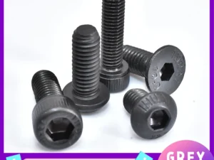 15-100PCS Carbon Steel Hexagon Socket Screws Countersunk /Round / Cup Head Black Hex Socket Machine Bolt  Screw  M2 M2.5 M3 M4