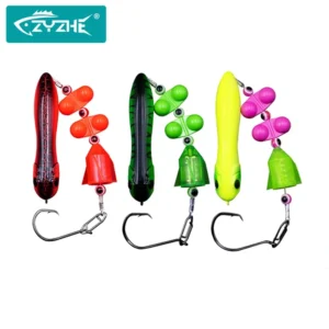 ZYZHE Catfish Rigs 1PC with 6/0# 7/0# 8/0# Circle Hooks Fake Bait Float and Ringing Bead Ideal for Catfish Fishing Sets