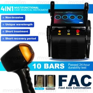 4 in 1 5000W Multifunctional Beauty Machine Diode  Pico DPL RF Skin Rejuvenation Hair Removal Tattoo Removal Equipmen