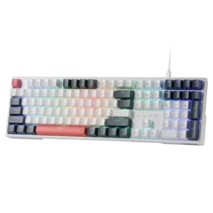 Redragon K668 RGB Gaming Keyboard, 108 Keys Wired Mechanical Keyboard w/Extra 4 Hotkeys Upgraded Hot-swappable Socket,Red Switch