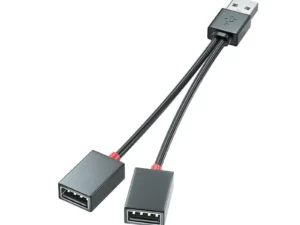 1 In 2 Out USB HUB Car Usb Splitter cable Multifunction Adapter Cord Charging Cable for iphone Android smart phone
