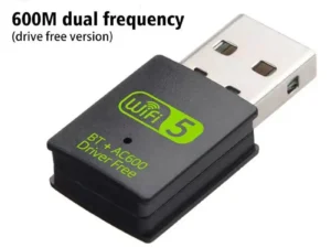 USB Wireless Wifi/Bluetooth Adapter 600Mbps Wifi Dongle Dual Band 2.4G/5G Wi-Fi Receiver for Laptop PC