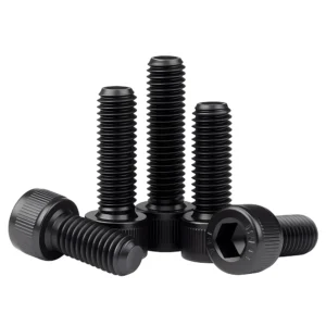 Black Hex Socket Head Caps Bolt Screw DIN912 M1.4 M1.6 M2 M2.5 M3 M4 M5 M6 M8 M10 M12 Hex Socket Head Cap Allen Bolt Screw