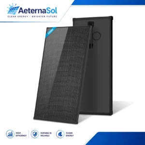 AeternaSol 400W/200W Watt N-Type Solar Panel 18BB Cells High Efficiency 12V Monocrystalline Solar Panel Module RV Marine Boat Caravan Off Grid 25% High-Efficiency PV Power for Home Rooftop Camping Off Grid Painel Solar Monocristalino