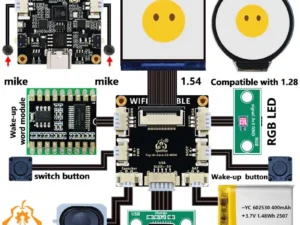 ESP32 C3 Voice Robot Mini Development Board AI DeepSeek Toy Doll Core 1.28 inch 1.54inch LCD For Xiao Zhi