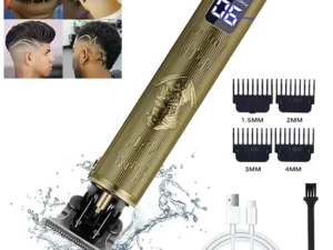Electric Hair Clipper for Men Professional Barber Shaver Beard Trimmer Dragon Buddha Design Body Hair Cutting Machine USB