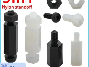 M2 M2.5 M3 M4 Nylon Motherboard Standoff PCB Support Circuit Board Column Rack Pillars Spacer Plastic Hex Screw Bolt and Nut Set