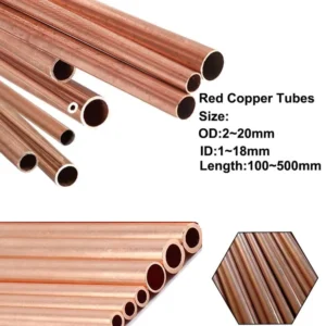 1pcs copper pipe copper straight pipe outer diameter 2~20mm inner diameter 1~18mm copper metal pipe pipe length100mm~500mm