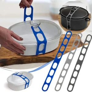 54cm Reusable Lid Strap Silicone Elastic Band Universal Pot Lid Holder for Lunch Box Strap Elastic Band Outdoor Tableware Tool
