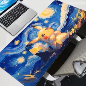 Mouse Pad Kawaii Anime Pokemon Pikachu Mouse Pads Gamer Keyboard NonSlip Rubber Computer Carpet Desk Mat PC Gamer 90x40 MousePad