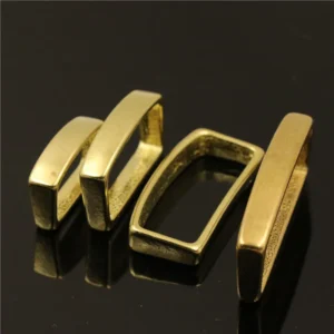 2pcs Solid Brass Belt Keeper D Ring Belt Strap Loop Buckle for Leather Craft Bag Strap Belt 16mm 20mm 25mm 32mm 40mm