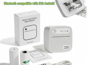 B3 Portable Photo Printer with Bluetooth iOS Android for Inkless Thermal Printing Sticker Printer Label Maker DIY Toy Kids Gift