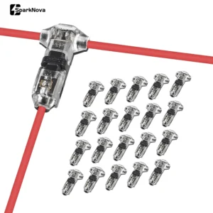 10/20PCS T Tap Wire Connectors Quick Solderless No Stripping Low Voltage 1 Pin Electrical Connector Terminals for Auto Car