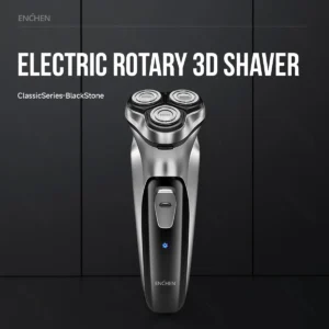 ENCHEN Blackstone Electrical Rotary Shaver for Men 3D Floating Blade Washable Type-C USB Rechargeable Shaving Beard Machine