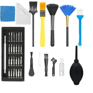 Computer Cleaning Set for PC/Laptop/Keyboard/Digital Camera Complete Electronics Maintenance Kit Air Duster Brushes Screwdriver