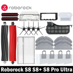 Roborock S8 Pro Ultra S8+ Robot Vacuum Cleaner Mop Choth Vacuum Bags Accessories Side Brush Filter Replaceable Spare Parts