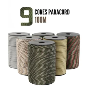 100M/50M 550 Military Standard 9-Core Paracord Rope 4mm Outdoor Parachute Cord Survival Umbrella Tent Lanyard Strap