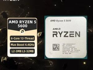 AMD Ryzen 5 5600 CPU AMD R5 5600 Processor 4.4GHz 6-Core 12-Thread 32MB Cache Socket AM4 Desktop PC Gaming CPU