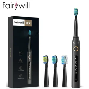 Fairywill Electric Sonic Toothbrush USB Charge FW-507 Rechargeable Waterproof Electronic Tooth Brushes Replacement Heads Adult