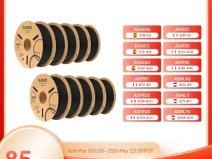 ELEGOO 1.75mm PLA Filament 2KG Set Plastic 3D PLA for 3D Printer Consumables Material for FDM 3D Printer NEPTUNE 3 PRO