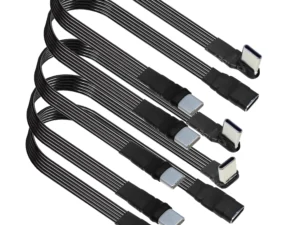 5CM 10CM 20CM 30CM 50CM 100CM USB 2.0 Type C to Type C Extension Cable 90° Adapter FPC FPV Band Flat USB C Cable 3A 5CM-100CM