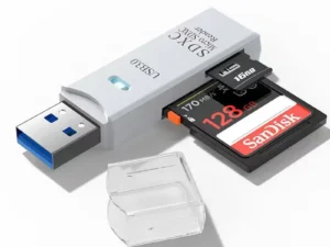 2-in-1 USB Card Reader, SD/TF Memory Card Adapter, USB Flash Drive for PC Laptops