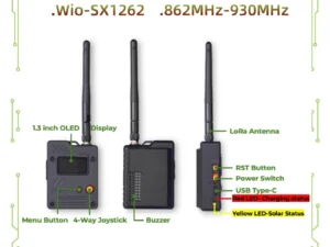 Wio Tracker L1 Pro Meshtastic Node MeshCore LoRa Mesh Communication 868MHz 915Mhz 1.3inch OLED Display Battery nRF52840 L76K GPS