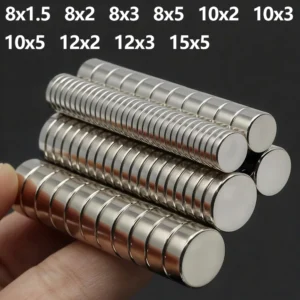 Powerful Neodymium Magnet N35 NdfeB Permanent Magnetic imanes Round Super Strong Fridge Magnets DIY 8x2 8x3 10x3 10x5 12x3mm
