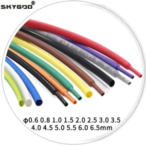2/5m 12colors Heat Shrink Tube Diameter 0.6 0.8 1 1.5 2 2.5 3 4 5 6 mm Polyolefin 2:1 Shrinkage Ratio Insulated Cable Sleeve