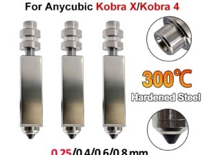 Upgrade Anycubic Kobra X/Kobra 4 Hotend Bimetallic Nozzle Heating Assembly For Anycubic Kobra X 0.2/0.4/0.6/0.8mm 3D Printer